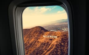 Aerial Hollywood sign