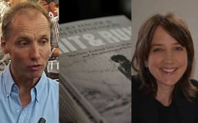 Nicky Hager is one of the authors of Hit & Run, centre. Deborah Manning is a high-profile human rights lawyer.