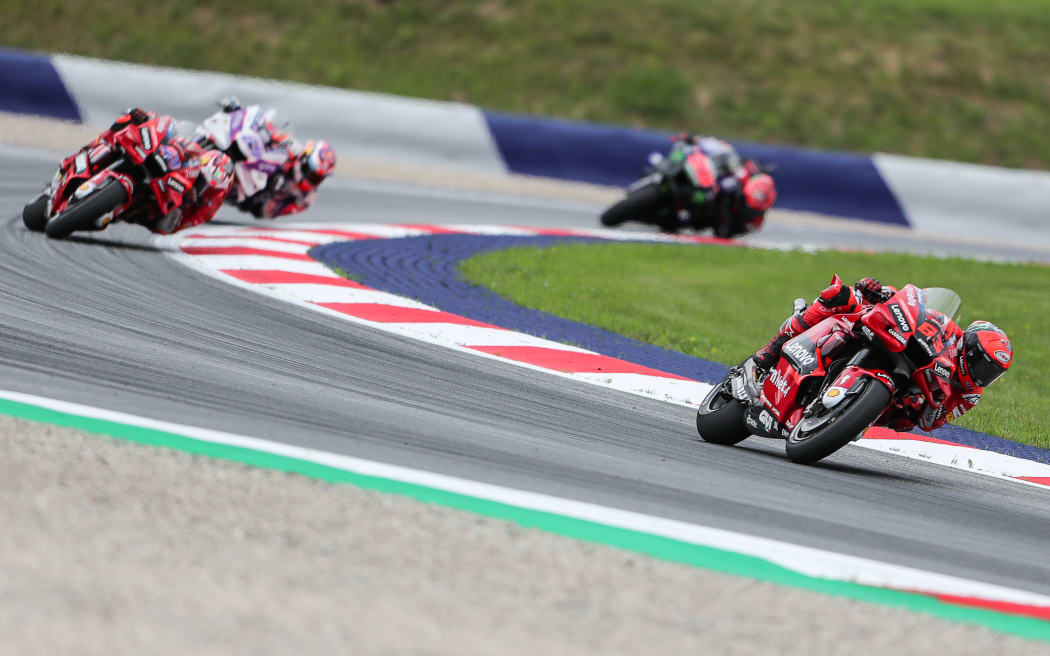 Francesco Bagnaia, piloto de Ducati durante el Gran Premio de Austria.