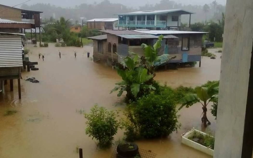 Flooding in Fiji due to heavy rain