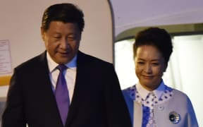 Xi Jinping and wife Peng Liyuan in Australia this week.