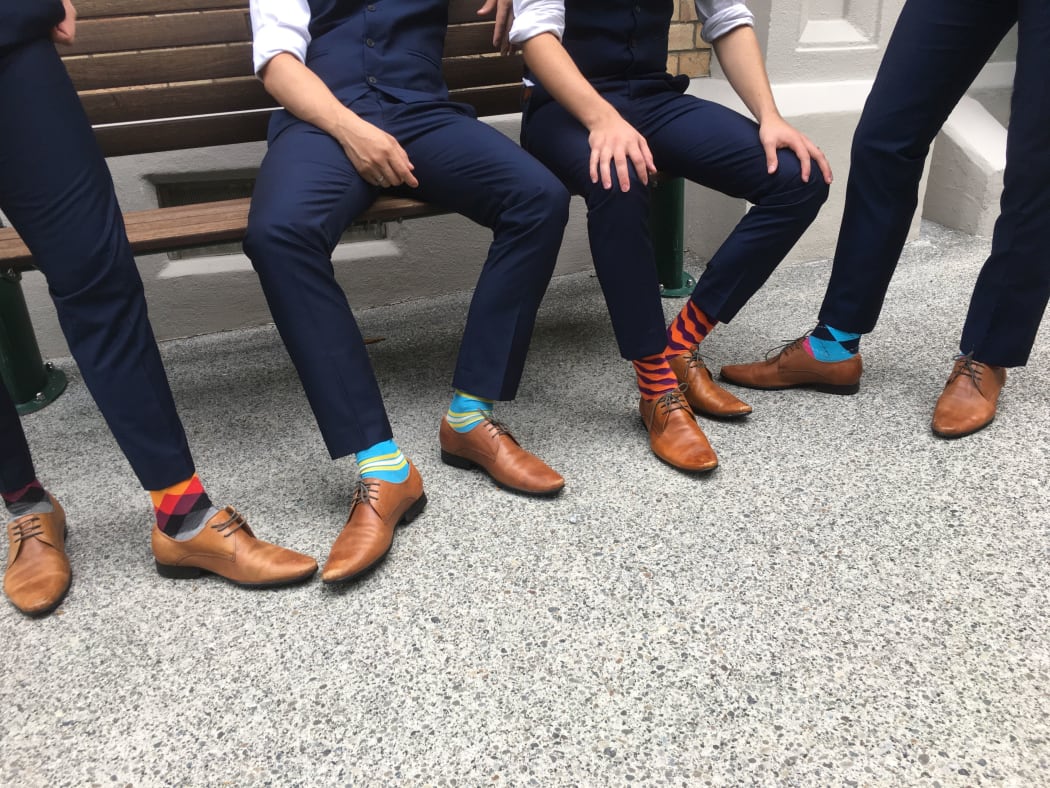 Orava Quartet & their colourful socks