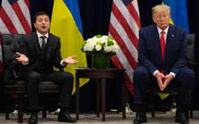 President Donald Trump and Ukrainian President Volodymyr Zelensky.