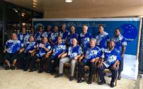 Leaders at the Pacific Island Forum in the Federated States of Micronesia, 2016.