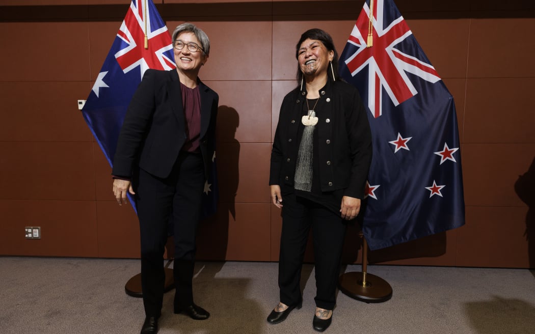 Foreign affairs minister Nanaia Mahuta meets Australian foreign minister Penny Wong for bilateral talks in Wellington, New Zealand on 16 June, 2022.