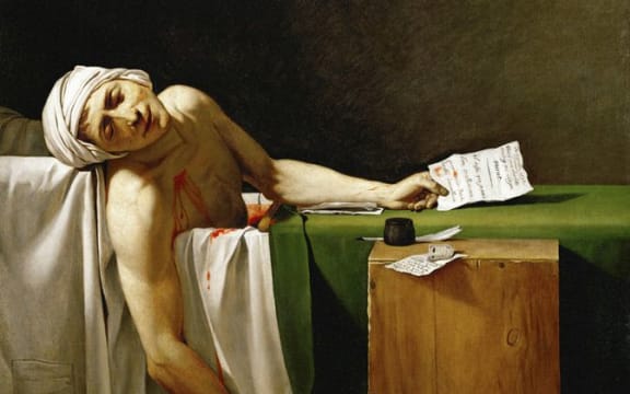 The Death of Marat (La Mort de Marat or Marat Assassiné) by Jacques-Louis David