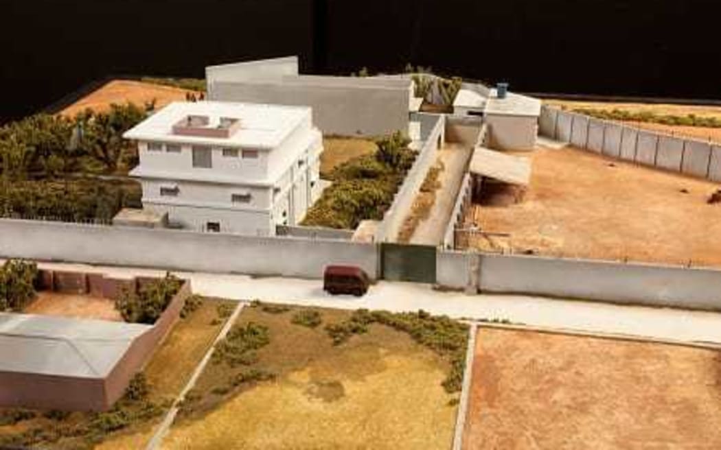 This model was used to brief President Obama, who approved the raid on the compound.