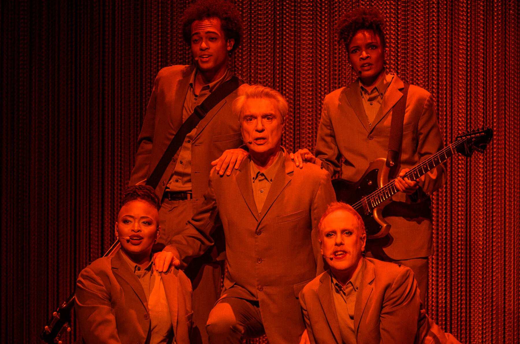 David Byrne and band