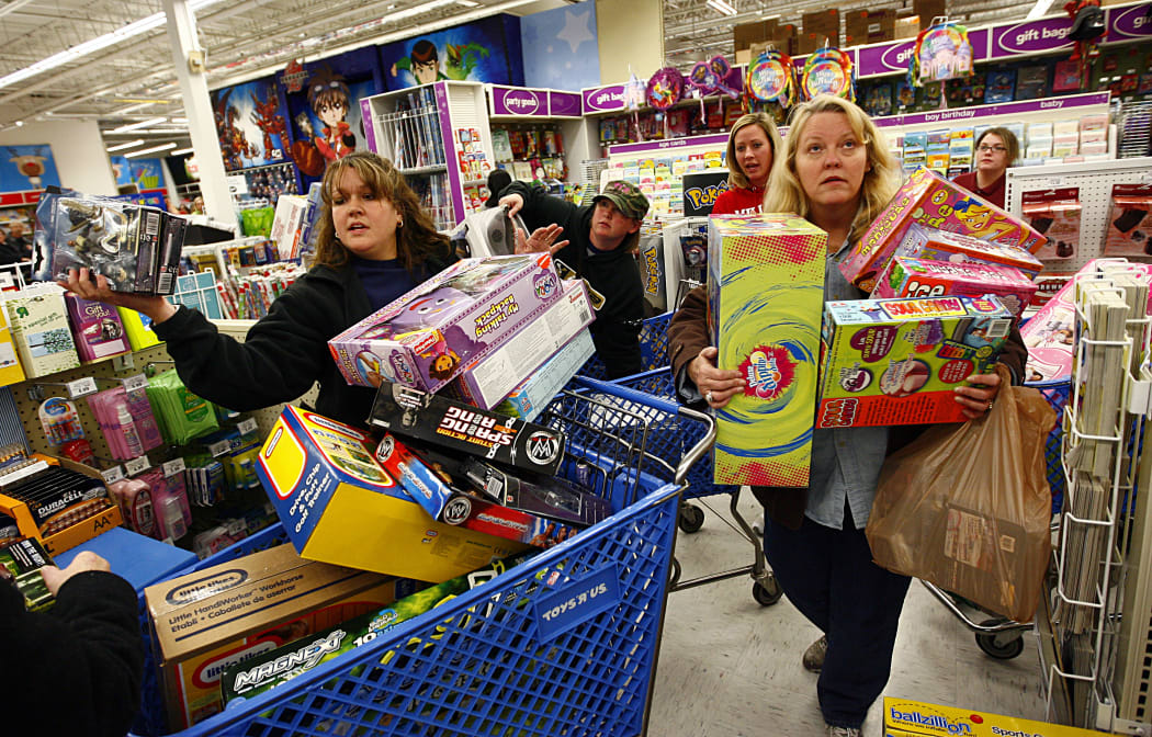 Shoppers in the US on a past Black Friday.