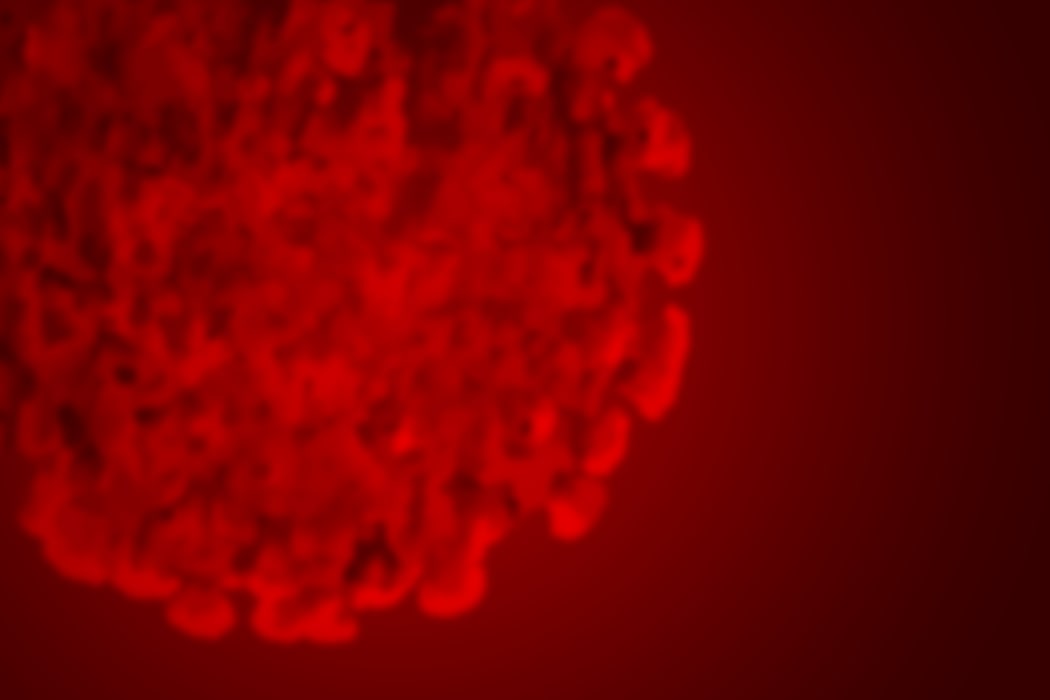 Blurred llustration of Covid-19 Corona Virus