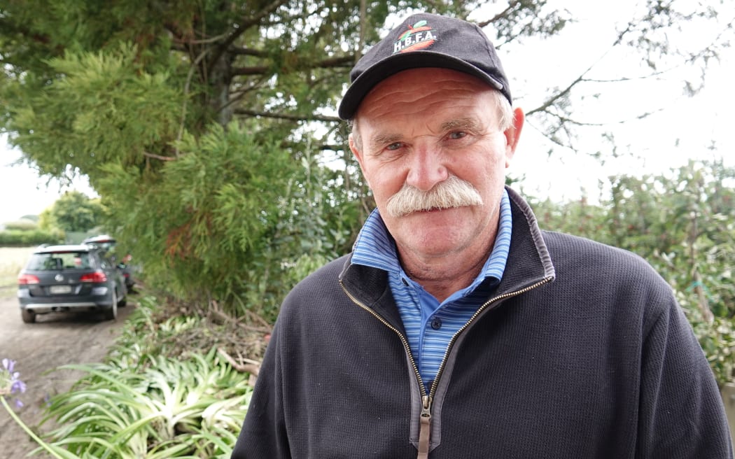 Hawke's Bay grower Leon Stallard - hit by Cyclone Gabrielle