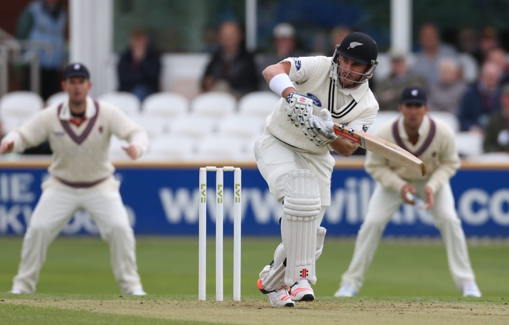 Hamish Rutherford got a start against Somerset but couldn't push on
