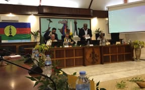 Minister for overseas-territories Jean-Francois Carenco at the 2nd day of the meeting in New Caledonia.