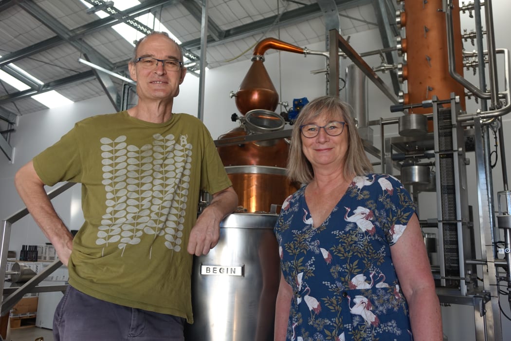 Juno Gin co-owners Dave and Jo James.