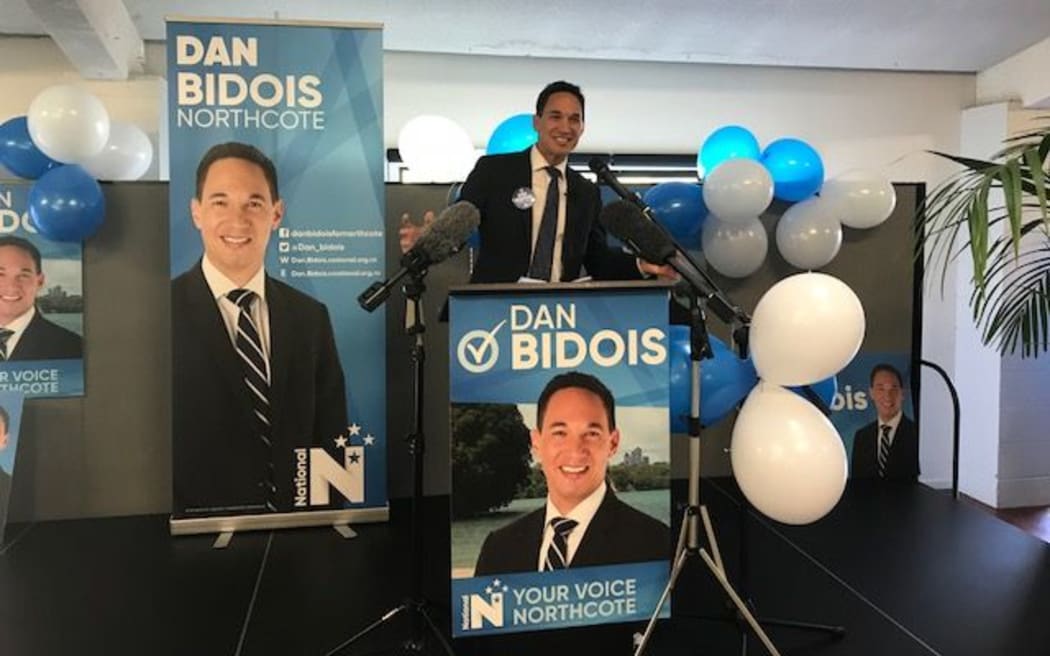 Dan Bidois at the launch of his campaign.