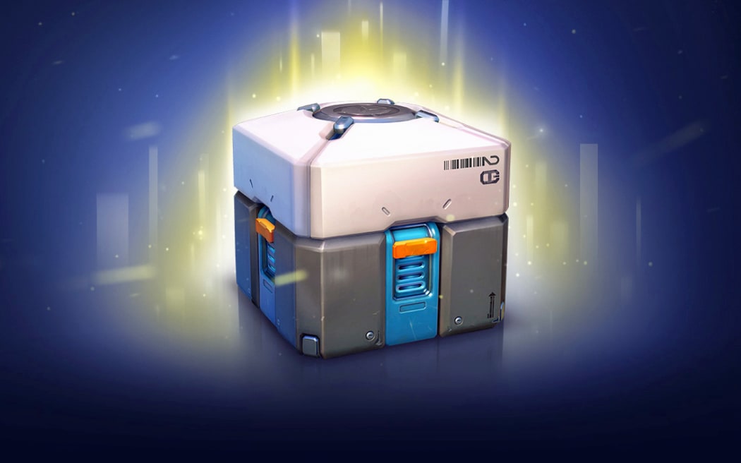 A "loot box" in Overwatch.