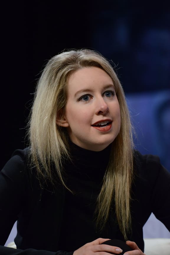 Elizabeth Holmes, Founder & CEO of Theranos speaks at Forbes Under 30 Summit at Pennsylvania Convention Center on October 5, 2015 in Philadelphia, Pennsylvania.