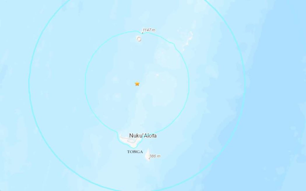 The quake struck to the norther of the capital, Nuku'alofa.