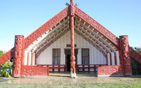 Pūtiki Marae's wharenui lies below ground level and, during the flood, had water as high as 60cm up its interior pillars.