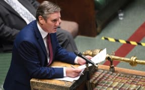 A handout photograph released by the UK Parliament shows Britain's main opposition Labour Party leader Keir Starmer. Prime Minister Boris Johnson on Wednesday said a new UK-wide lockdown would be a "disaster.