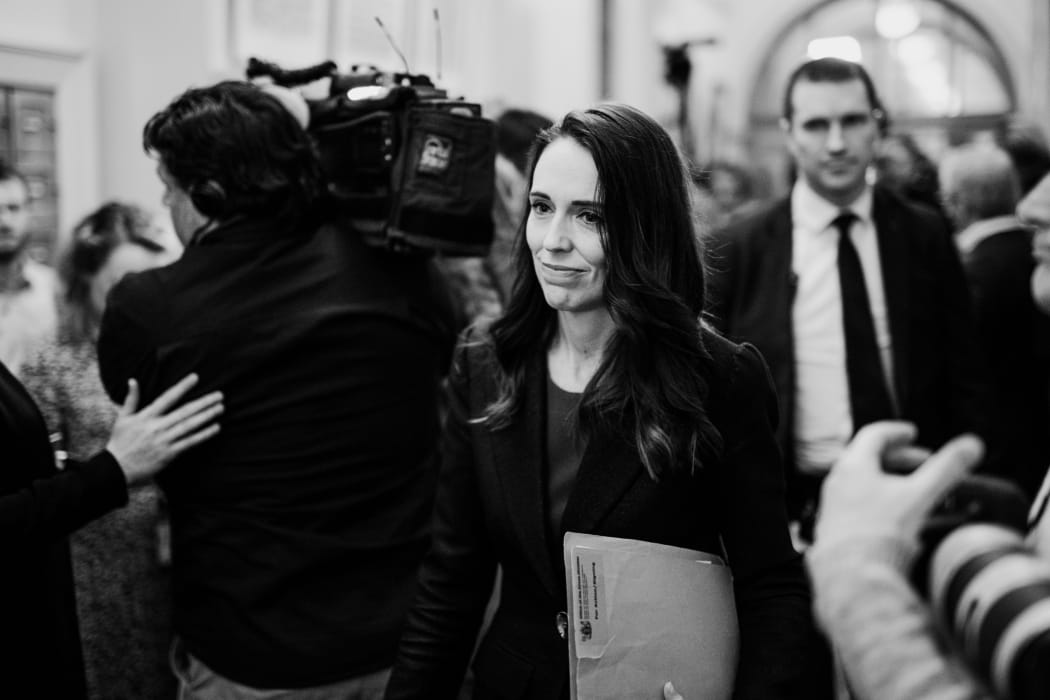 Prime Minister Jacinda Arder heading into the Labour caucus where she will brief MPs on her ministerial preferences for the new government.