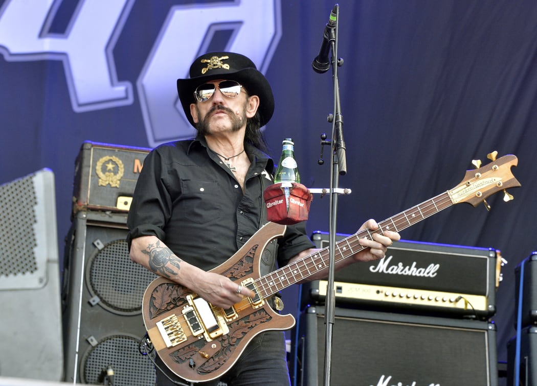 Motorhead bassist Lemmy Kilmister performs at Hellfest in western France on 19 June 2015.