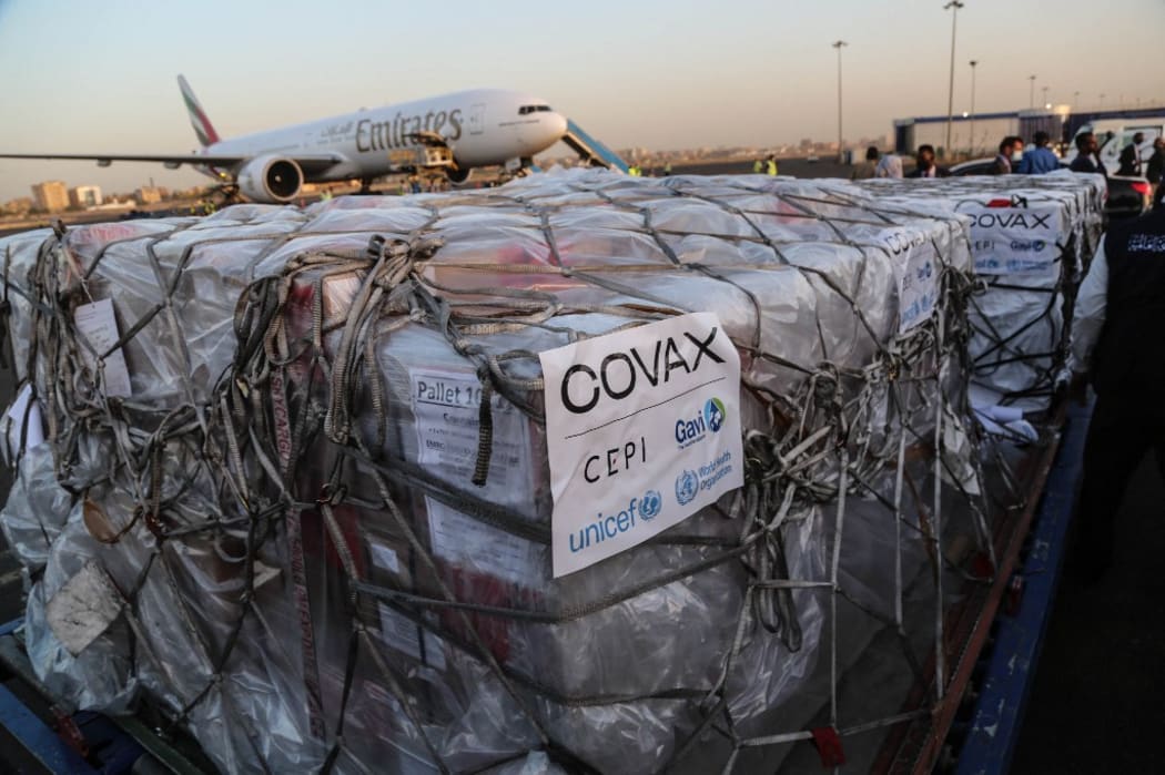 First batch of AstraZeneca/Oxford coronavirus (COVID-19) vaccines, are being unloaded from a plane upon arrival at Khartoum International Airport.
