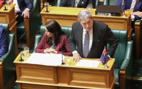 Jacinda Ardern and Winston Peters in the House