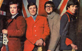 The Avengers pose for a publicity shot in 1967. From left to right Eddie McDonald (bass), Dave Brown (guitar), Hank 'Ian' Davis (drums) and guitarist / keyboard player Clive Cockburn.