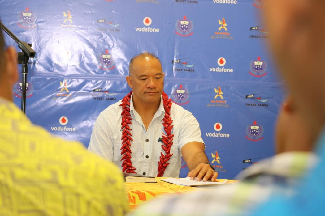 Manu Samoa sevens coach Muliagatele Brian Lima.
