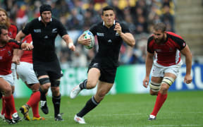 Sonny Bill Williams playing against  Canada at the 2011 Rugby World Cup.