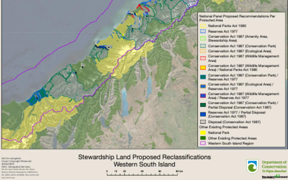 Map of West Coast Stewardship Land Review Proposals