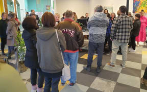 People queuing for Covid-19 vaccine at Maui Clinic in Christchurch - opened on 28 July 2021