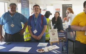 Businesses and job-hopefuls get together at Auckland Airport for 'speed-dating' jobs expo.