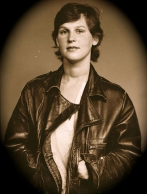 Eva Radich, in character as Jo in the Circa Theatre production of 'Revenge of the Amazons'