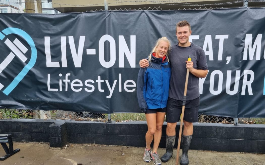 Livi and Jon Kitson-Clark opened their gym at Beach Road only four weeks ago and said the aftermath was a shock.