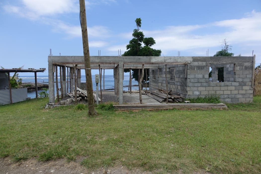 An abandoned building on the Vanuatu island of Tanna, which was damaged by cyclone Pam in March 2015.
