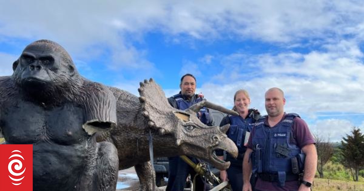 Dinosaur, gorilla among surprise haul recovered during police searches - Vimarsana News