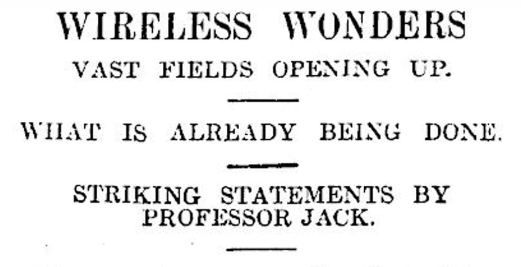 Otago Daily Times, 19 December 1921.