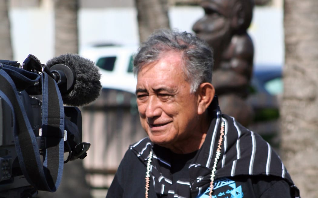 240414. Photo RNZ. Oscar Temaru, French Polynesian politician