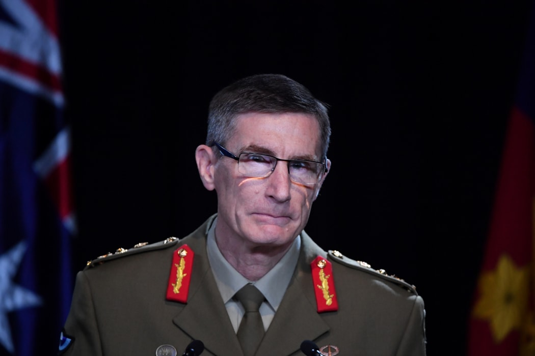 Chief of the Australian Defence Force (ADF) General Angus Campbell delivers the findings from the Inspector-General of the Australian Defence Force Afghanistan Inquiry, in Canberra on 19 November 2020.