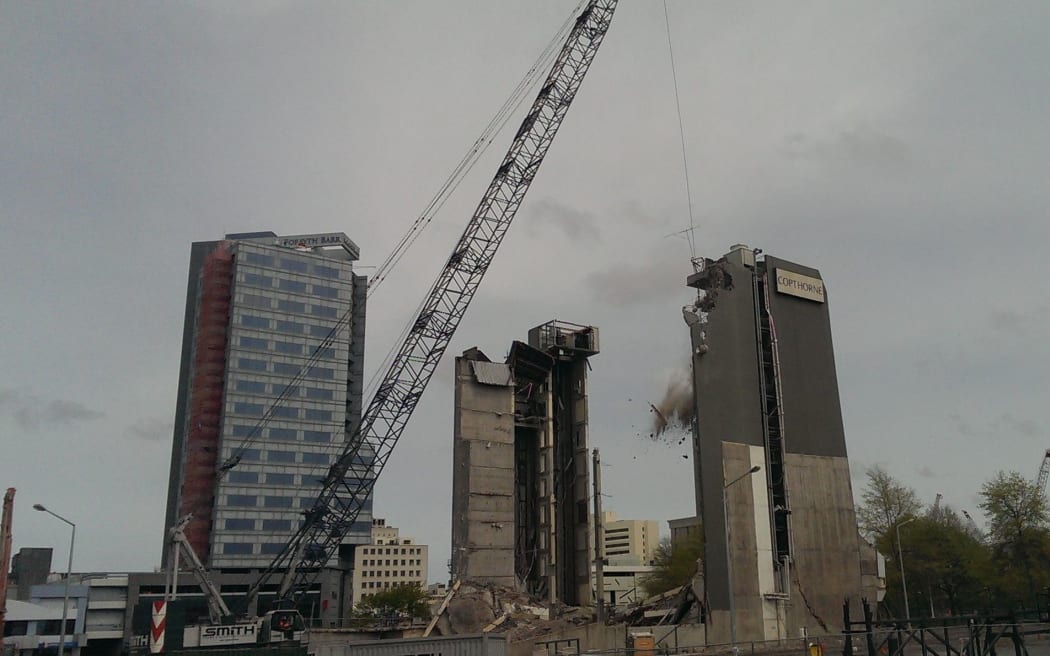 Demolition resumed at the Copthorne Hotel in October 2013.