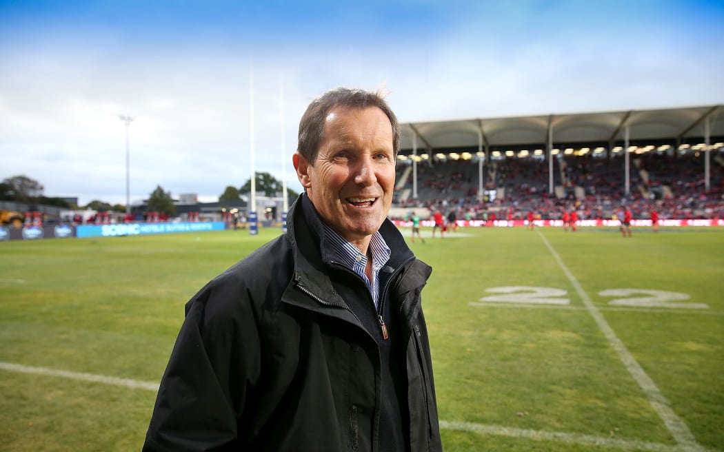 Robbie Deans during the Super Rugby match between the Crusaders and the Brumbies, Christchurch, 2017.