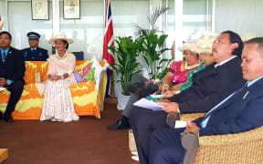 Three MPs sworn in to the Cook Islands Party: Rose Brown, Robert Tapaitau and George Maggie