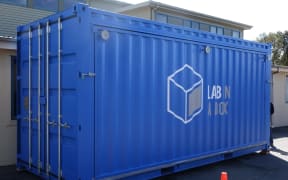 The Lab-in-a-Box - a mobile laboratory to bring high-tech science to rural towns - at Kaikorai Primary School on 13 October 2015.