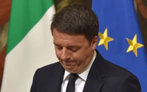 Italy's Prime Minister Matteo Renzi announces his resignation