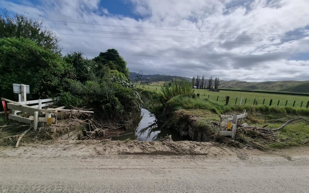Damage in Wairoa following Cyclone Gabrielle.