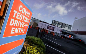 Covid-19 testing centre at Taranaki Street, Wellington
