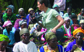 Kirsten Johnson in Rwanda.