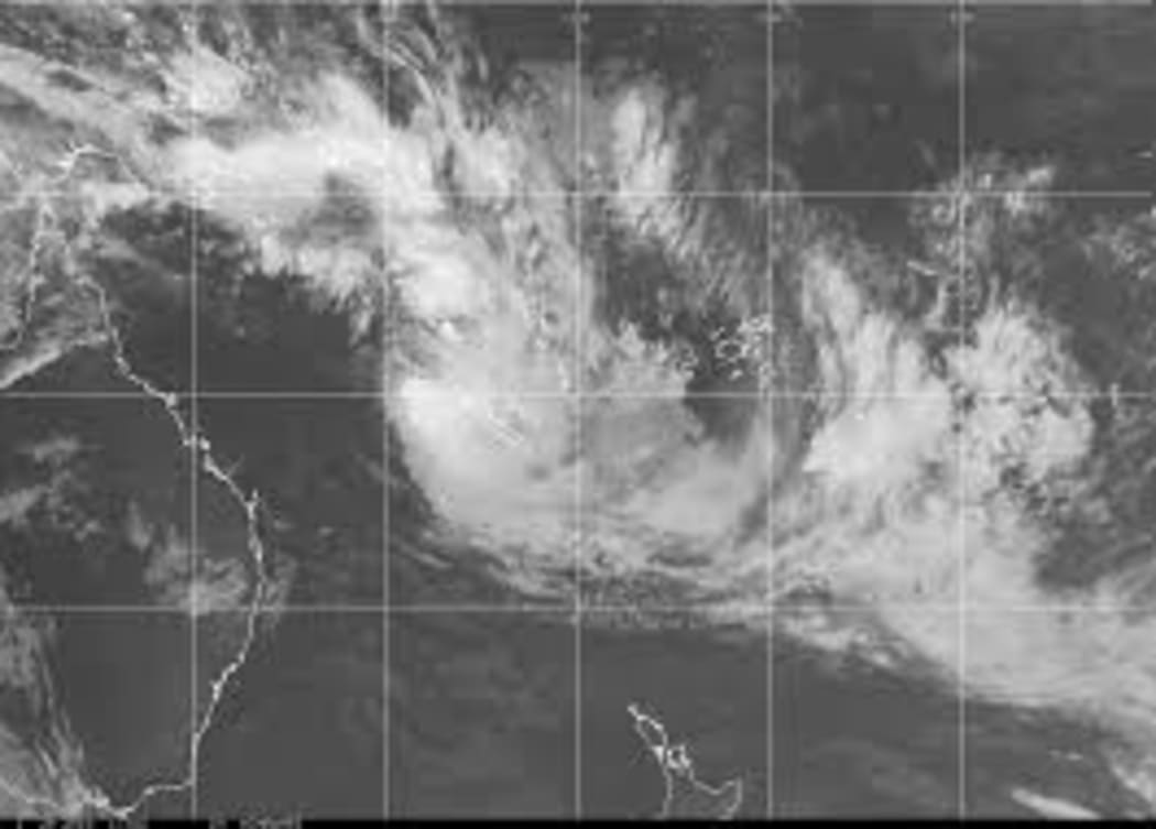 A satellite image of cyclone Fehi the first of the 2017/2018 season for the South Pacific.